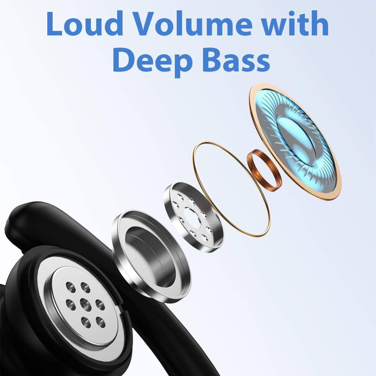 Sports Bluetooth Wireless Earbuds with Microphone In-Ear Headphones - Tophatter Daily Deals