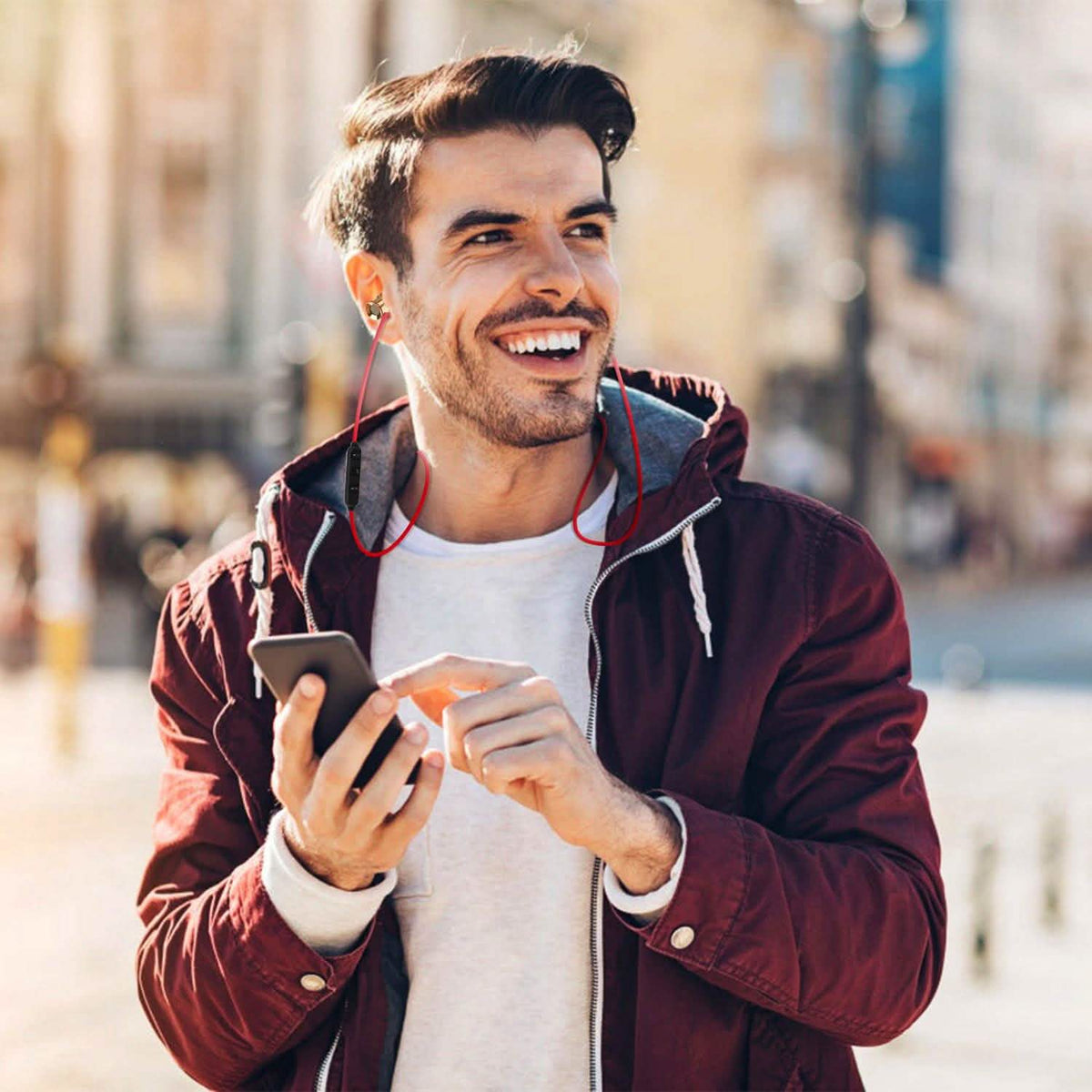 Sports Headset Wireless V4.1 In-Ear Headphones Headphones - Tophatter Daily Deals