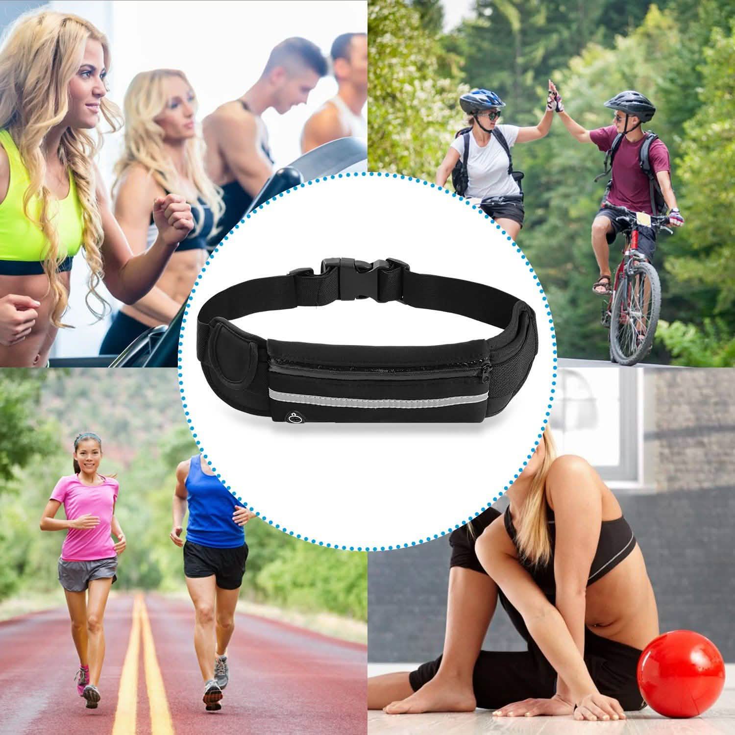 Sports Waist Bag Running Belt Pack Outdoor Recreation - Tophatter Daily Deals