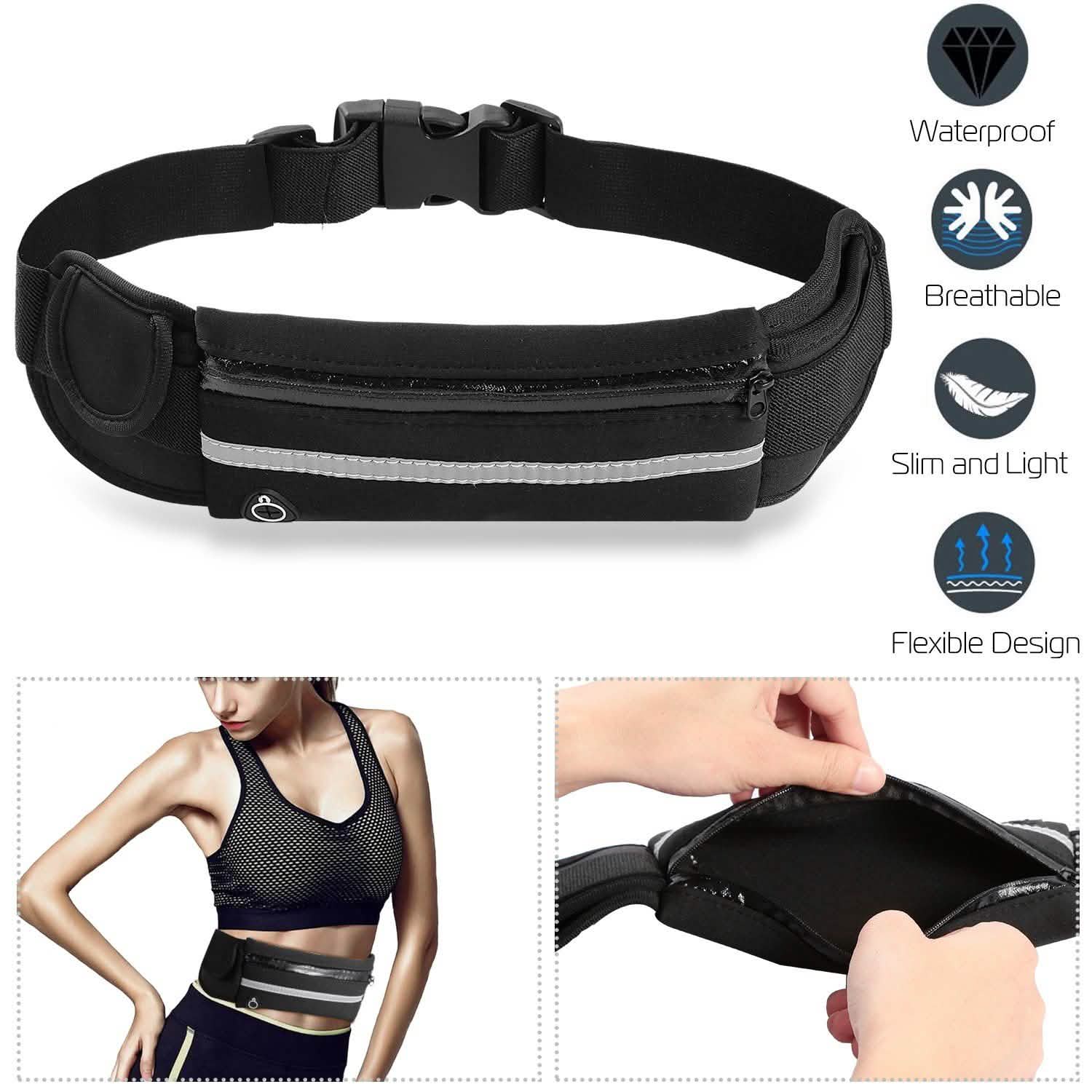 Sports Waist Bag Running Belt Pack Outdoor Recreation - Tophatter Daily Deals