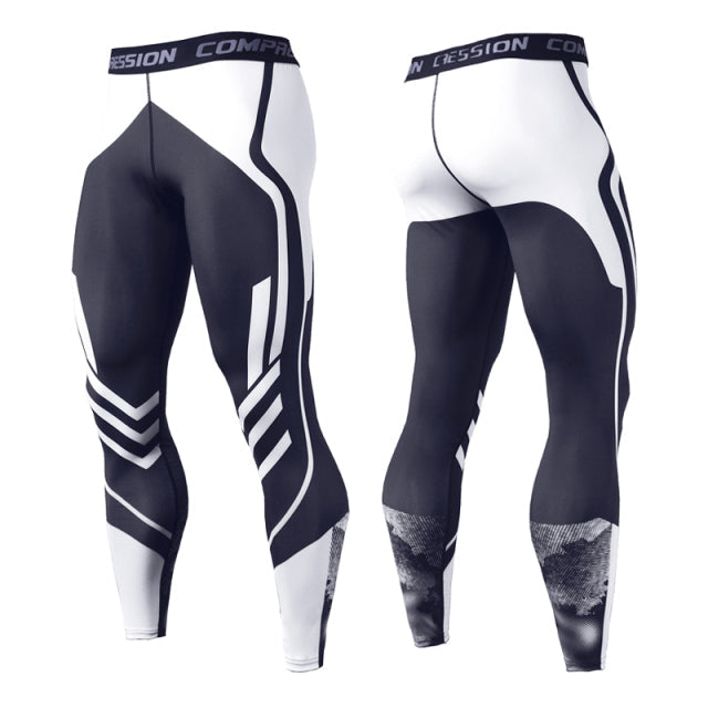 Sportswear Quick Dry Gym Fitness Tights White Leggings - Tophatter Daily Deals