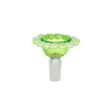 Spring Flower Herb Slide Green Bowl + Green Petals Bong Bowls - Tophatter Daily Deals
