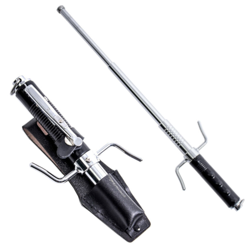 Self Defense 21 Inch Spring Powered Auto Opening Expandable Baton - Tophatter's Guns'N'Weapons Store - FREE SHIPPING Collectible Weapons - Tophatter Daily Deals
