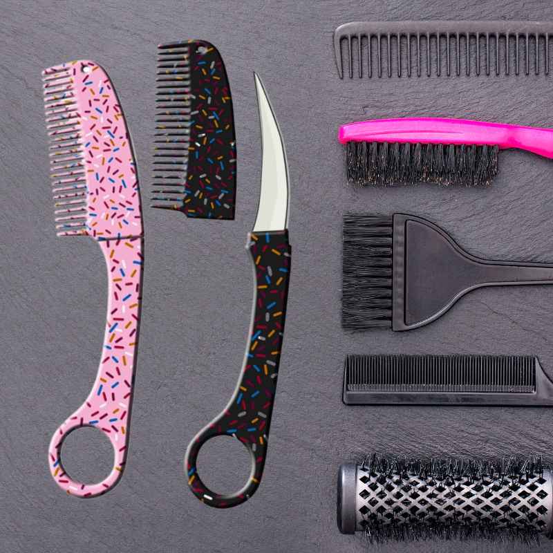 Hidden Blade Self-Defense Comb Knife Knives & Knuckles - Tophatter Daily Deals