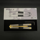 High-End TF2 Spy Knife Balisong Trainer-Blunt Blade - Tophatter Daily Deals