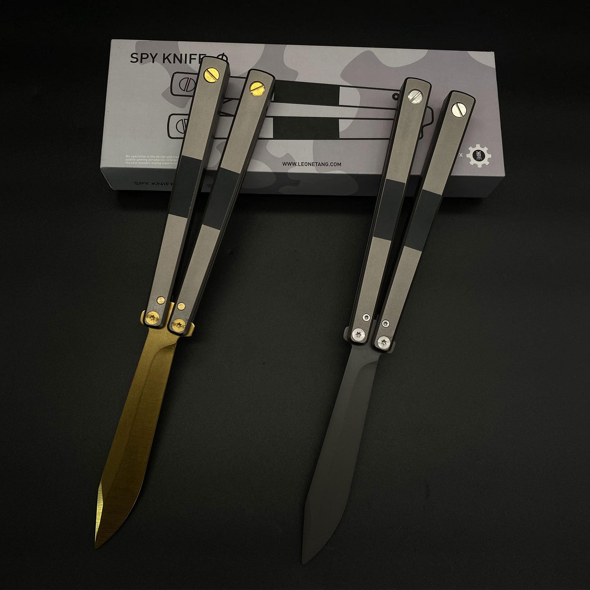 High-End TF2 Spy Knife Balisong Trainer-Blunt Blade - Tophatter Daily Deals