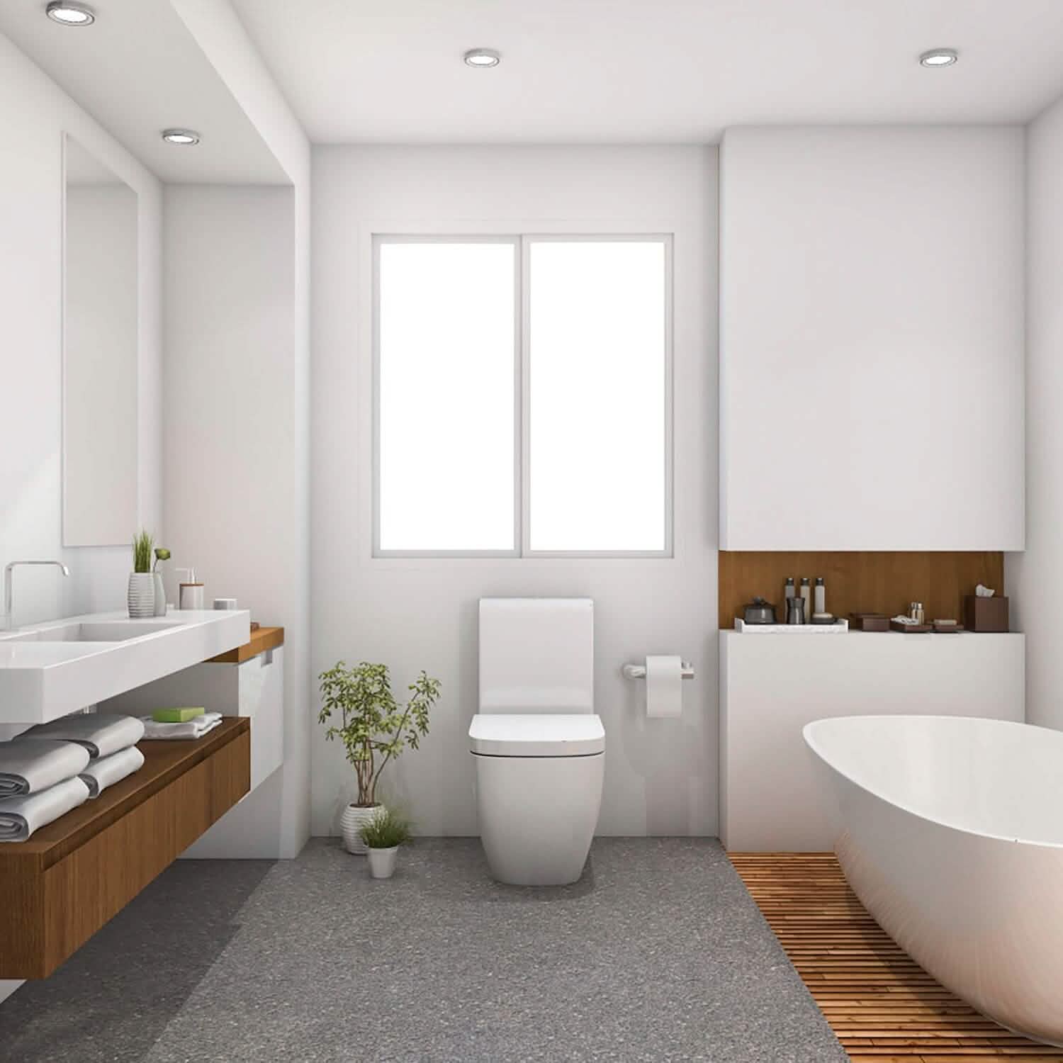 Square Toilet Seat with Grip-Tight Seat Bumpers Bath - Tophatter Daily Deals