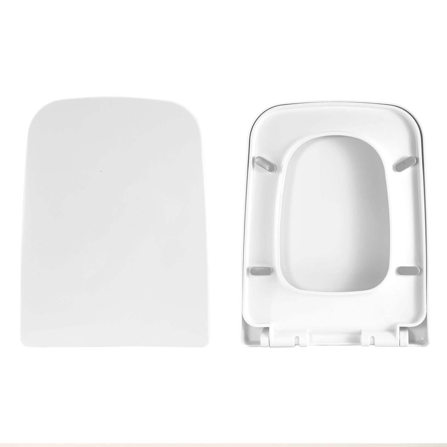 Square Toilet Seat with Grip-Tight Seat Bumpers Bath - Tophatter Daily Deals