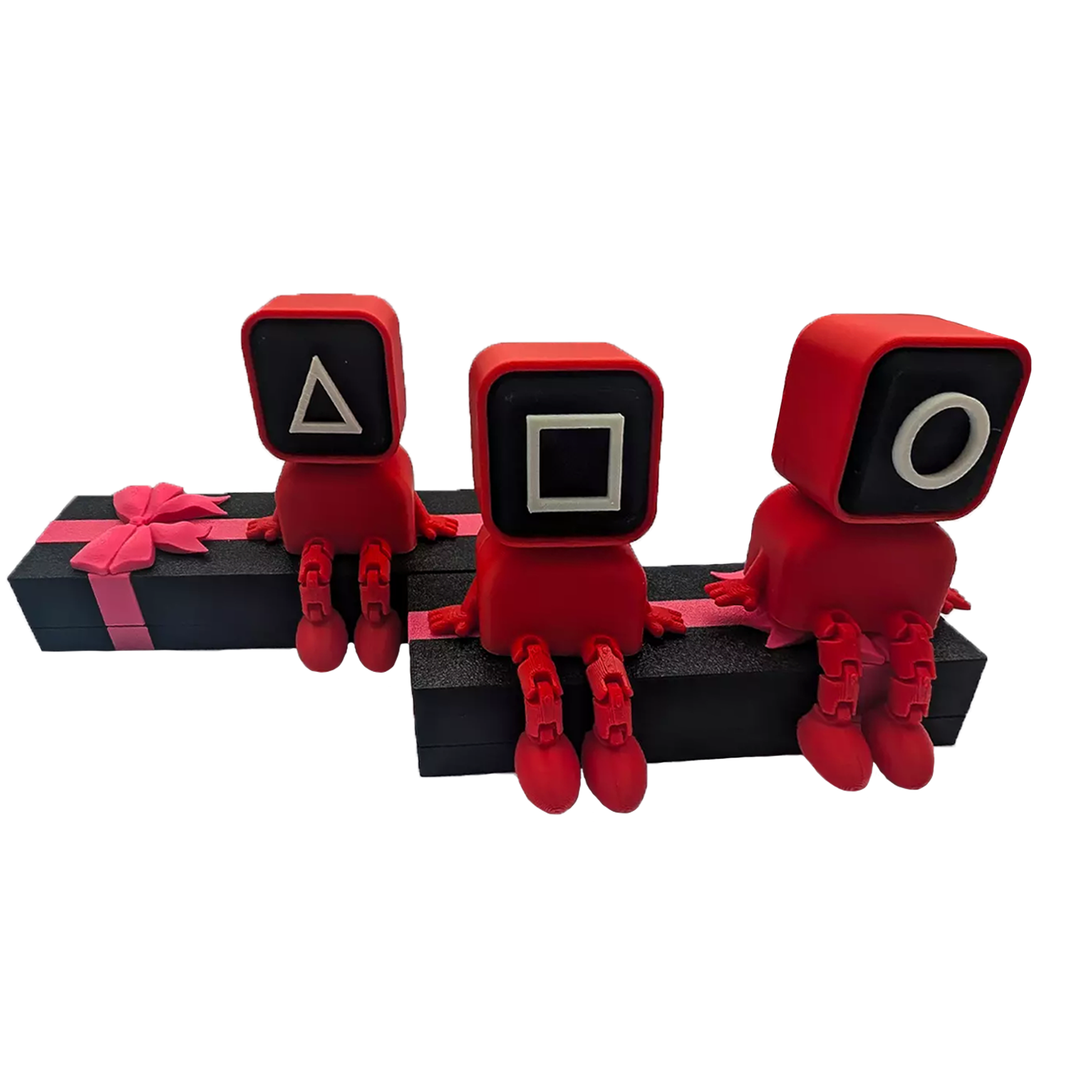 Squid Game Guard Toy Set - Articulated 3D Printed Action Figures (Set of 3) Sports Toys - Tophatter Daily Deals