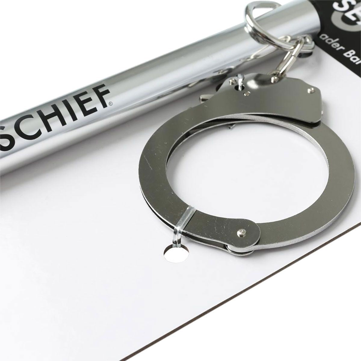 Sex & Mischief Spreader Bar with Metal Cuffs Restraints - Tophatter Daily Deals