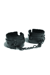 Sex & Mischief - Shadow Fur Handcuffs - Black BDSM - Tophatter Daily Deals