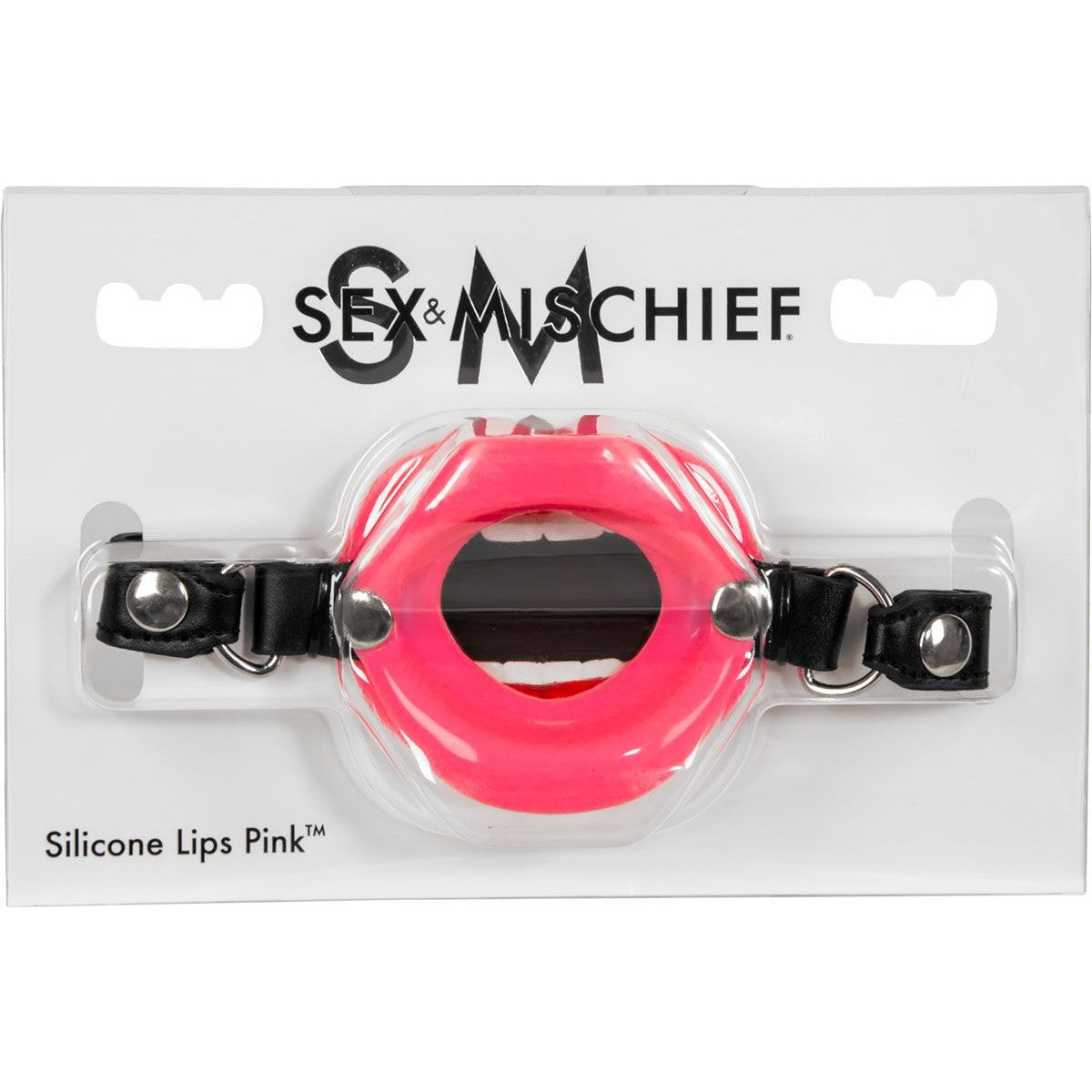 Sex & Mischief Silicone Lips Open Mouth Gag in Pink Ball Gags & Mouth Restraints - Tophatter Daily Deals