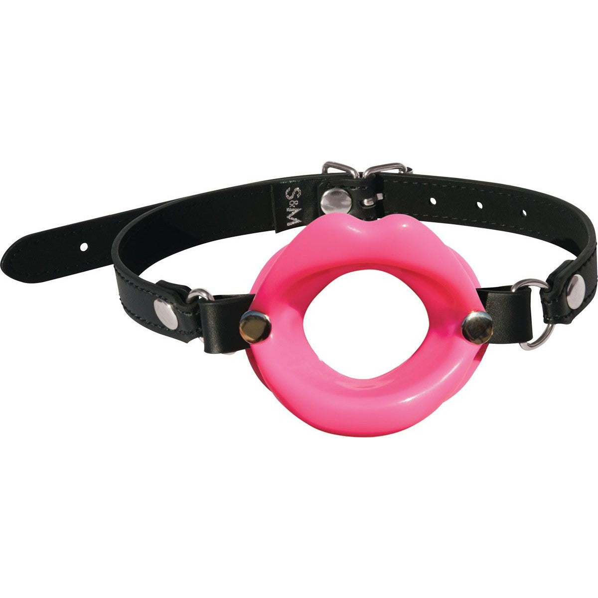Sex & Mischief Silicone Lips Open Mouth Gag in Pink Ball Gags & Mouth Restraints - Tophatter Daily Deals