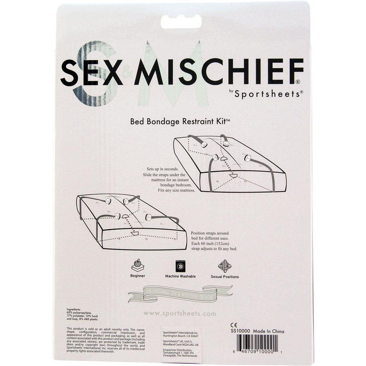 Sex & Mischief Bed Bondage Restraint Kit Restraints - Tophatter Daily Deals
