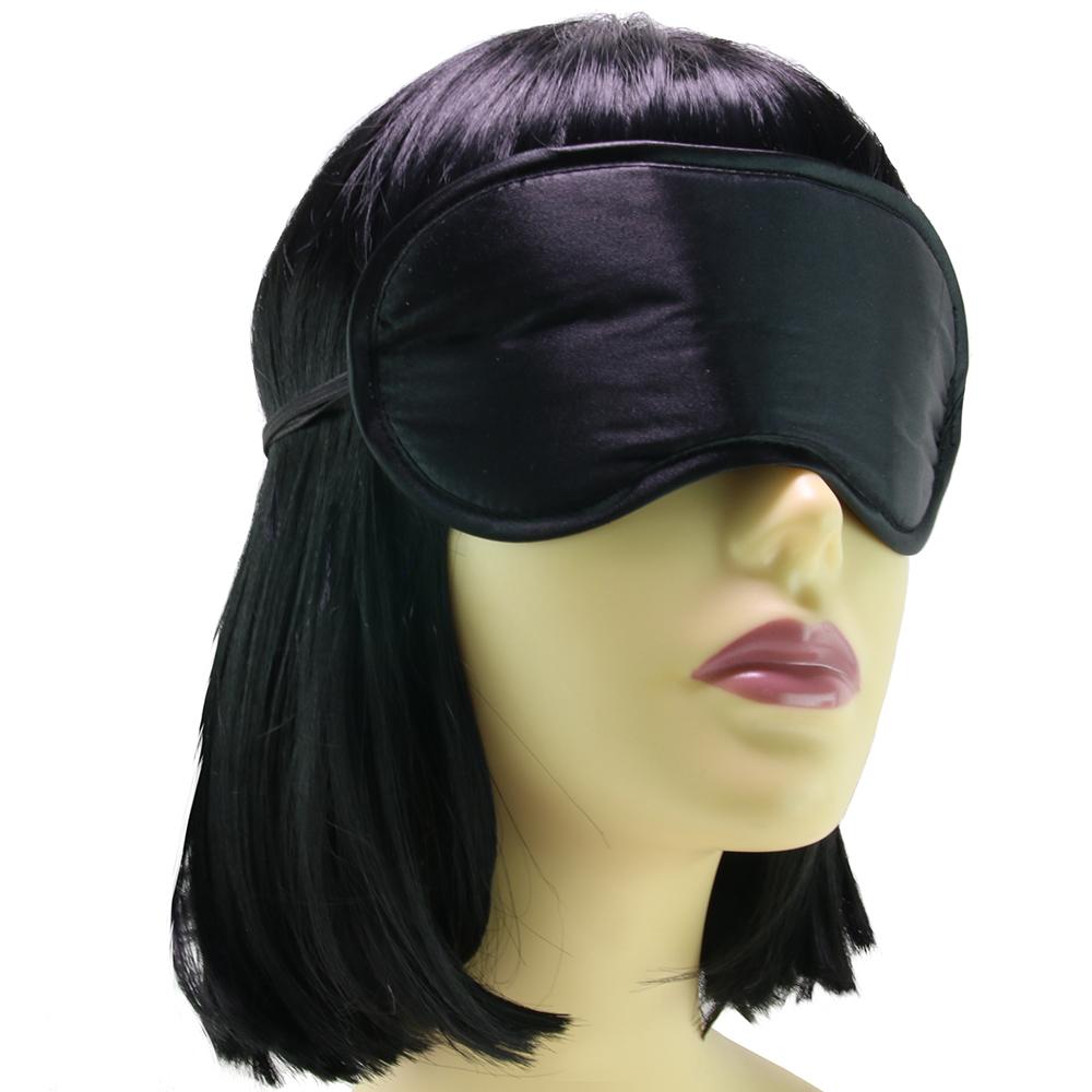Sex & Mischief Satin Blindfold in Black Blindfolds - Tophatter Daily Deals