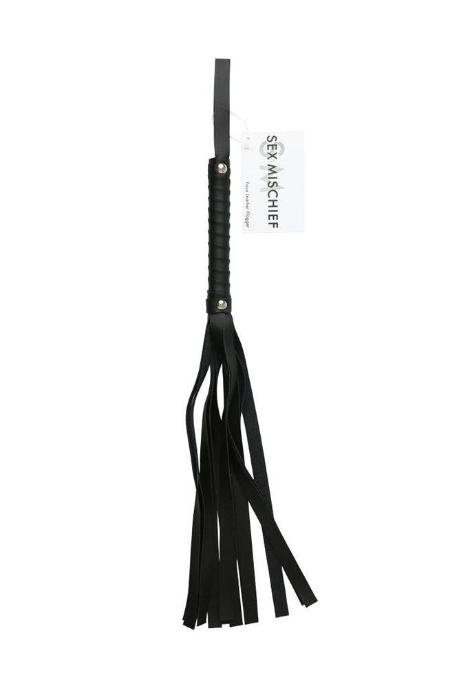 Sex & Mischief - Faux Leather Flogger - Black BDSM - Tophatter Daily Deals
