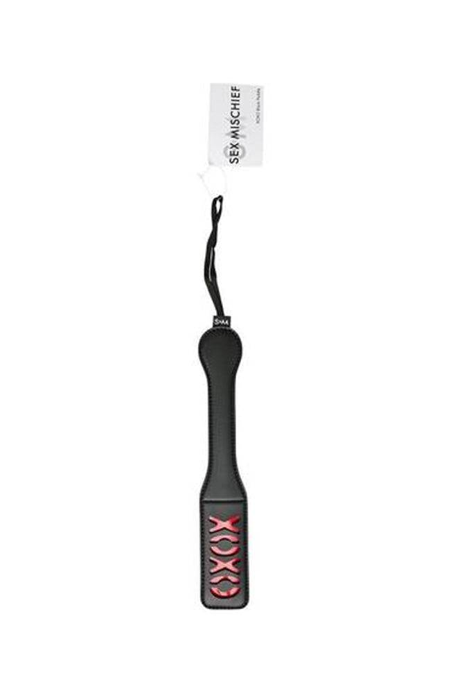 Sex & Mischief - XOXO Paddle - Black/Red BDSM - Tophatter Daily Deals