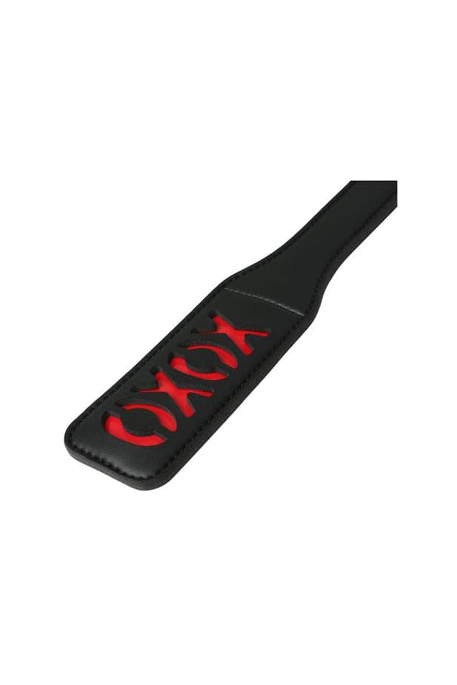 Sex & Mischief - XOXO Paddle - Black/Red BDSM - Tophatter Daily Deals