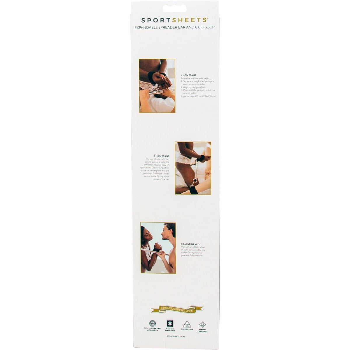 Sportsheets Spreader Bar & Cuffs Set Restraints - Tophatter Daily Deals