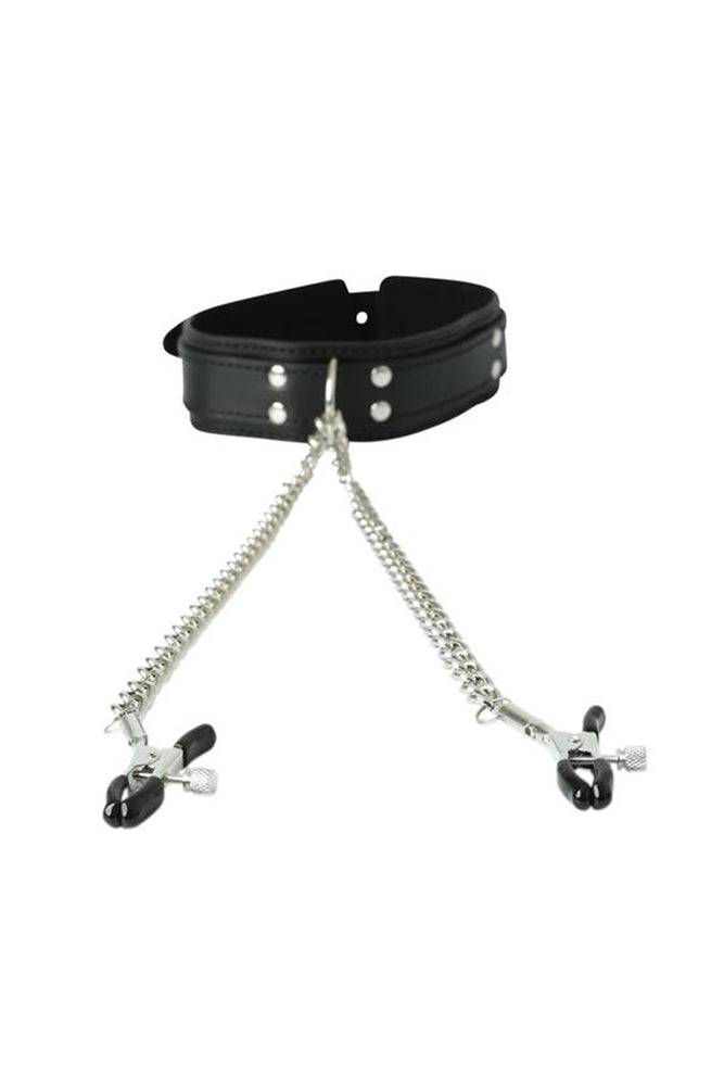Sportsheets - Collar with Nipple Clamps BDSM - Tophatter Daily Deals