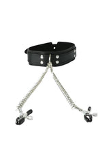 Sportsheets - Collar with Nipple Clamps BDSM - Tophatter Daily Deals