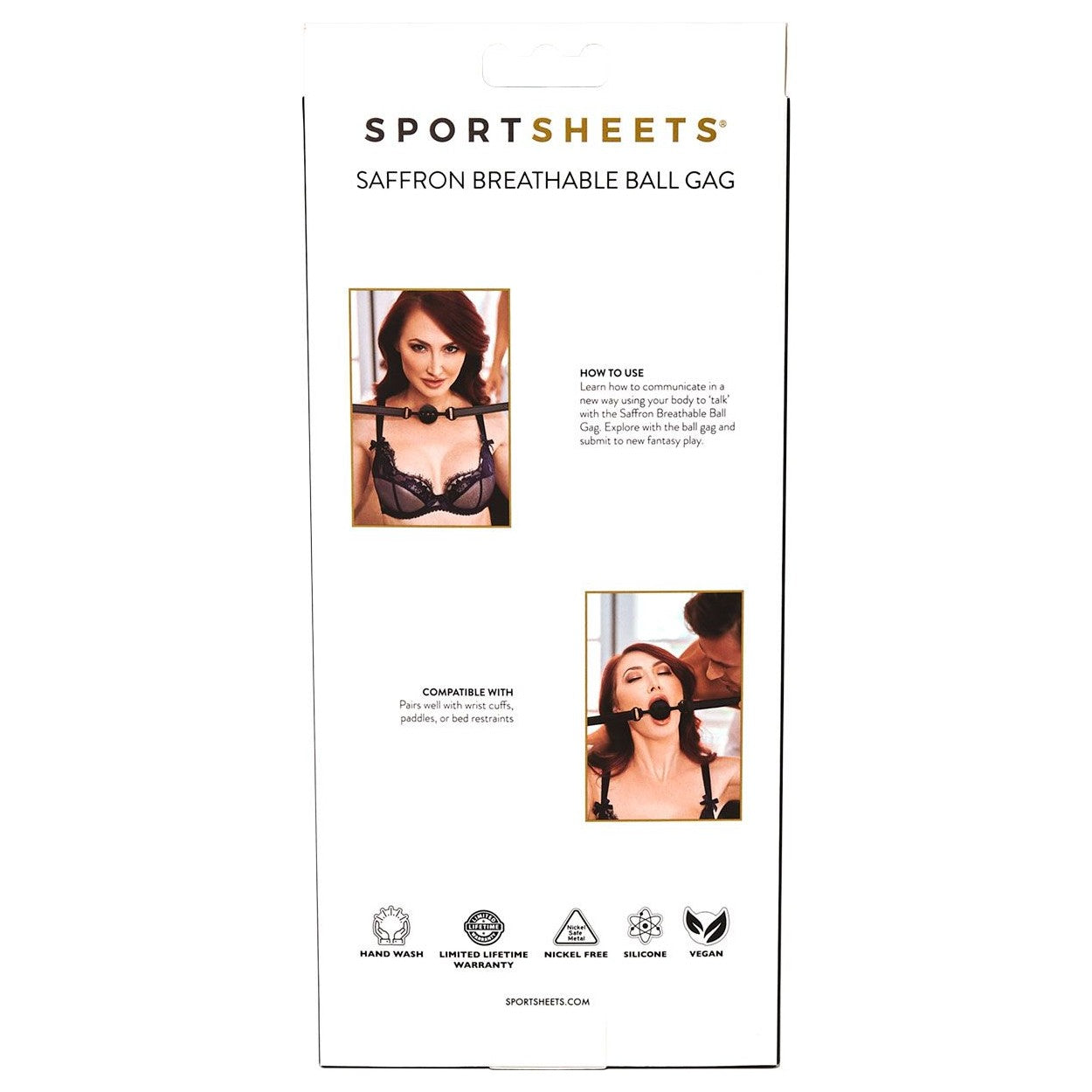 Sportsheets Saffron Breathable Ball Gag in Black Ball Gags & Mouth Restraints - Tophatter Daily Deals
