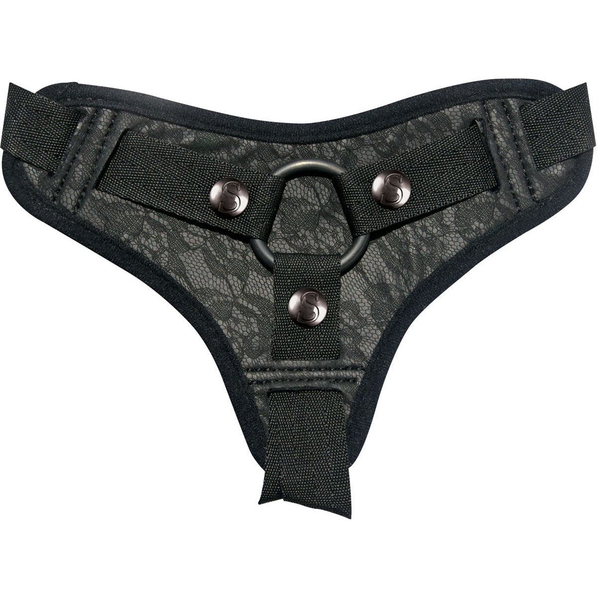 Sincerely Lace Strap On Harness in Black Strap-On Harness - Tophatter Daily Deals