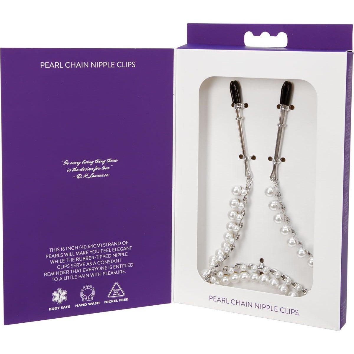 Sincerely Pearl Chain Nipple Clamps Nipple Clamps - Tophatter Daily Deals