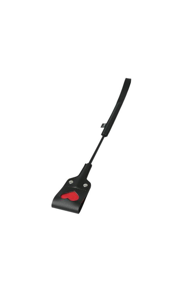 Sex & Mischief - Heart Impression Crop - Black/Red BDSM - Tophatter Daily Deals