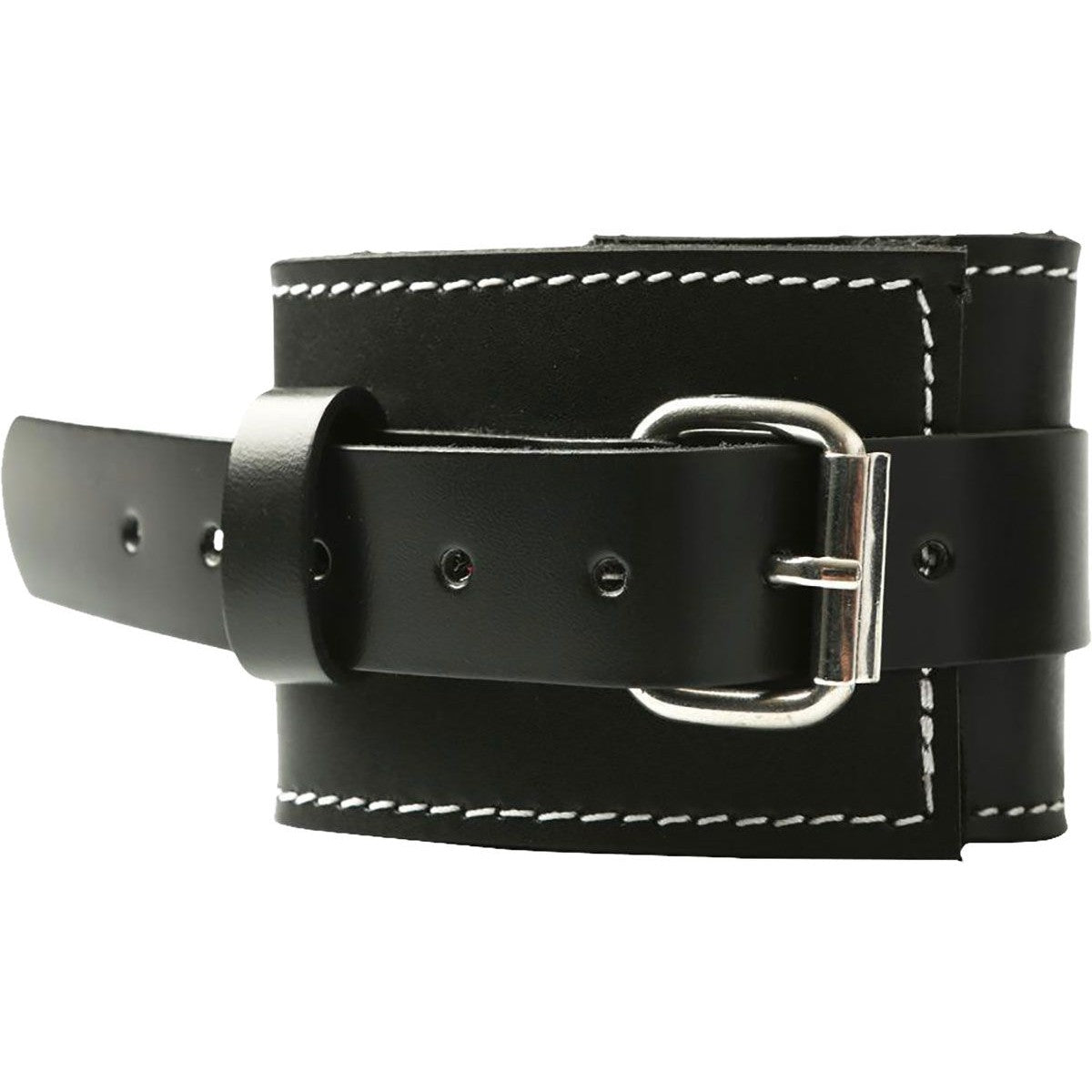 Edge Lined Leather Wrist Restraints in Black Wrist Cuffs - Tophatter Daily Deals