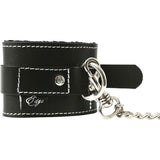 Edge Lined Leather Wrist Restraints in Black Wrist Cuffs - Tophatter Daily Deals