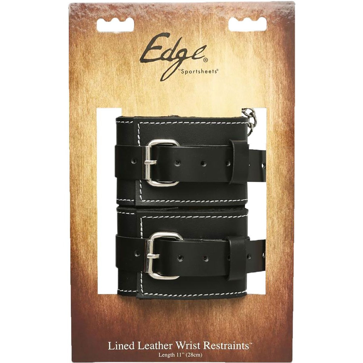Edge Lined Leather Wrist Restraints in Black Wrist Cuffs - Tophatter Daily Deals