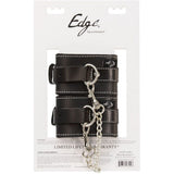 Edge Lined Leather Wrist Restraints in Black Wrist Cuffs - Tophatter Daily Deals