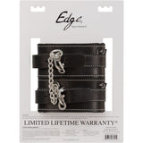 Edge Lined Leather Ankle Restraints in Black Ankle Cuffs - Tophatter Daily Deals