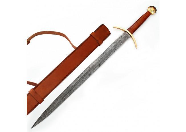 Damascus Blood Frenzy Functional Viking Sword swords - Tophatter Daily Deals