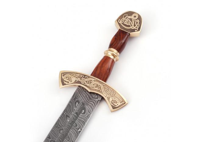 Warriors Call Damascus Steel Carolingian Viking Sword swords - Tophatter Daily Deals
