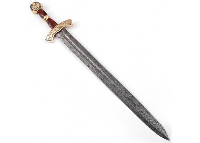 Warriors Call Damascus Steel Carolingian Viking Sword swords - Tophatter Daily Deals