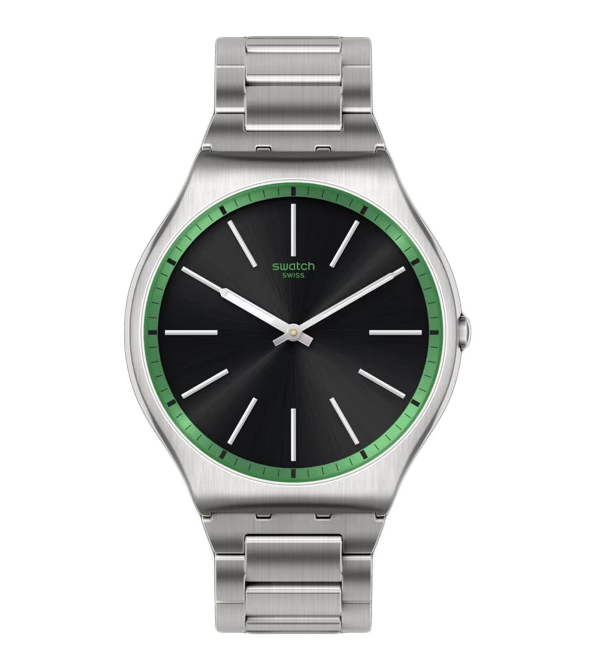 Swatch Men's The May Black Dial Watch - SSO7S128G Silver Watches - Tophatter Daily Deals