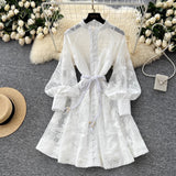 Stand Collar Belt Party Birthday Dress For Women Mini Dresses - Tophatter Daily Deals