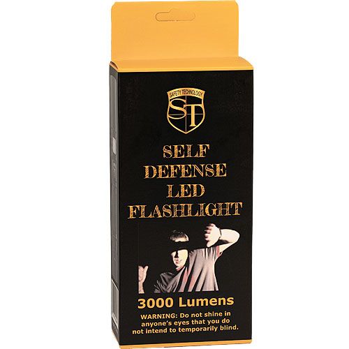 ST 3000 Lumens LED Self Defense Zoomable Flashlight - Tophatter Daily Deals