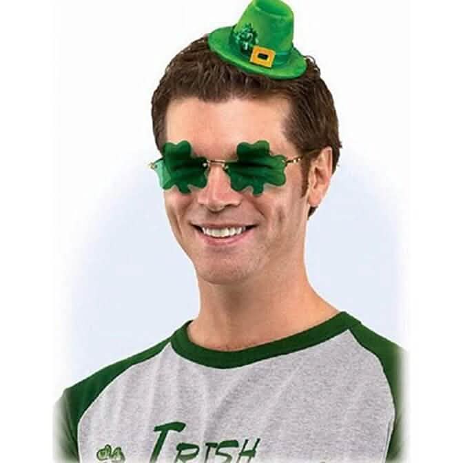 St. Patrick’s Day Irish Shamrock Sunglasses Seasonal Decor - Tophatter Daily Deals