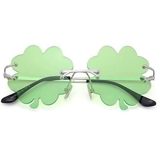 St. Patrick’s Day Irish Shamrock Sunglasses Light Green Seasonal Decor - Tophatter Daily Deals