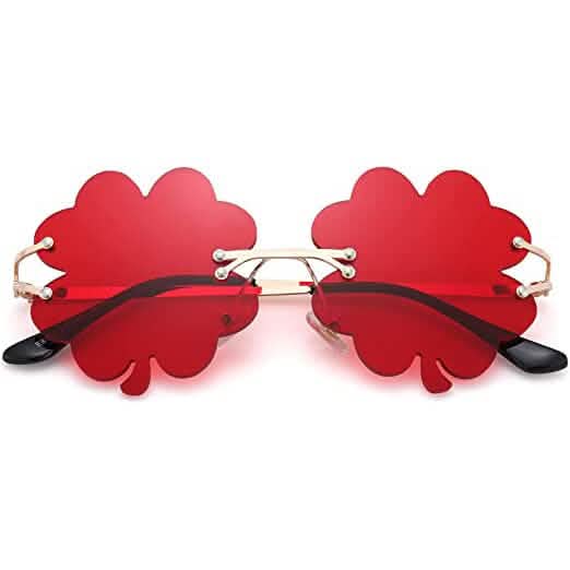 St. Patrick’s Day Irish Shamrock Sunglasses Red Seasonal Decor - Tophatter Daily Deals