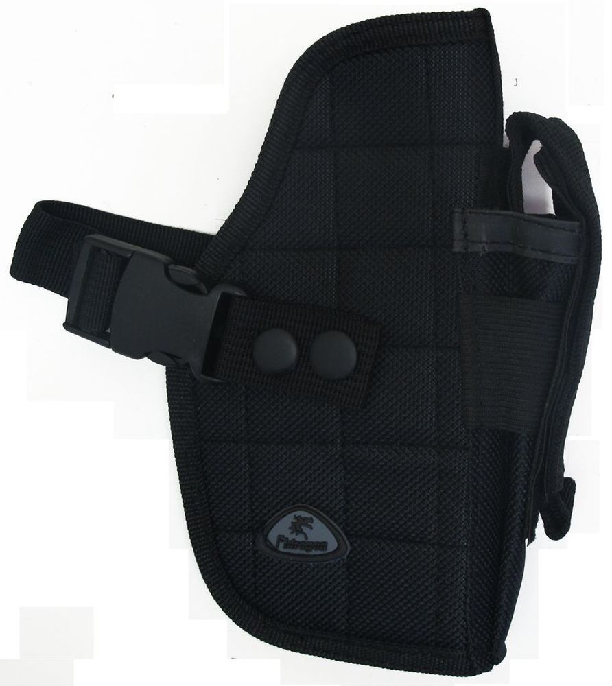 Right Handed Universal Hip Holster w/ Spare Mag - Black TacticalGear/Holsters - Tophatter Daily Deals