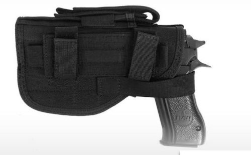Right Handed Universal Hip Holster w/ Spare Mag - Black TacticalGear/Holsters - Tophatter Daily Deals