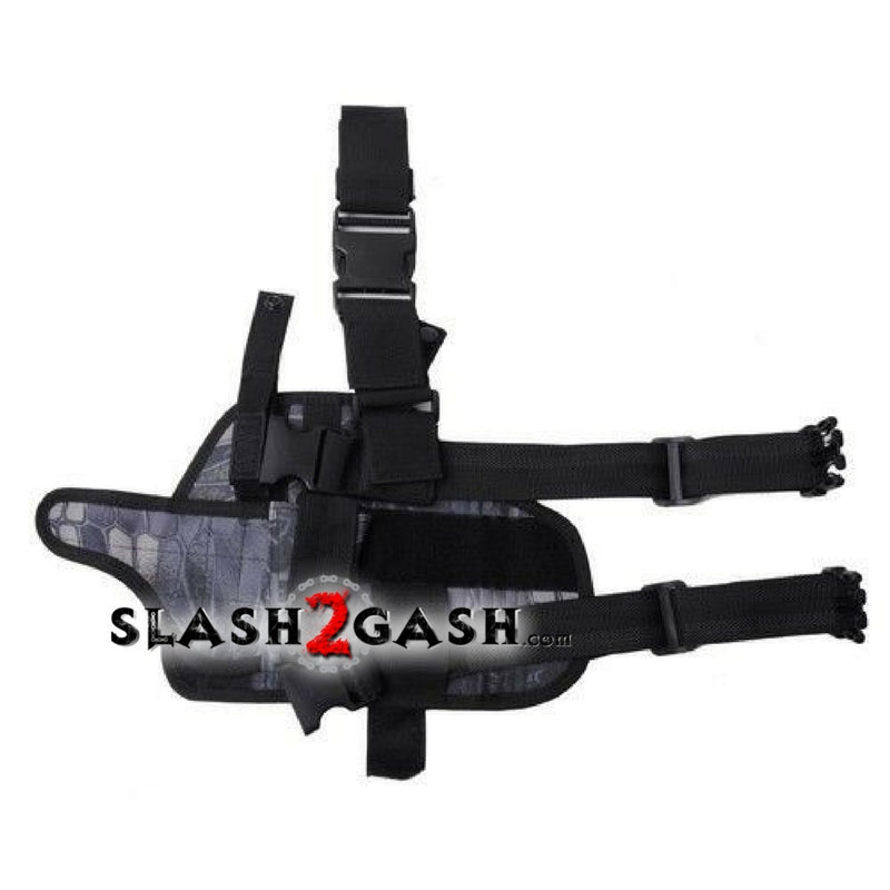 Right Handed Universal Tactical Drop Leg Holster - Kryptek Typhon Camo TacticalGear/Holsters - Tophatter Daily Deals