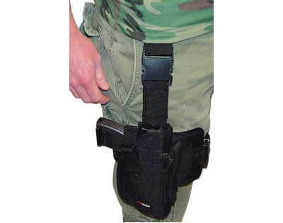 Right Handed Deluxe Tactical Drop Leg Holster w/ Removable Hip - Black TacticalGear/Holsters - Tophatter Daily Deals