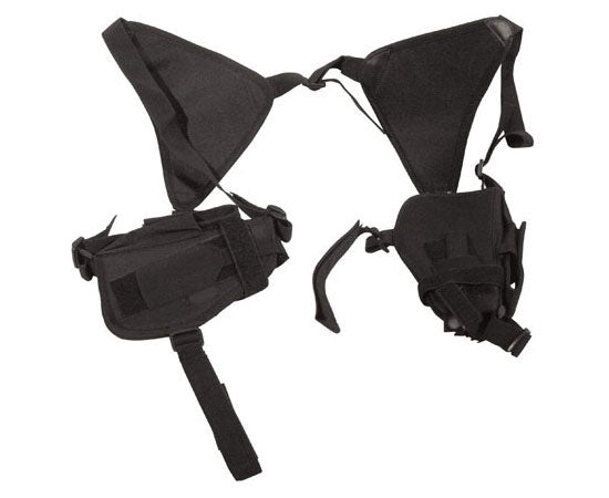 Double Draw Deluxe Tactical Shoulder Holster w/ Spare Mags- Black TacticalGear/Holsters - Tophatter Daily Deals