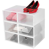 Stackable Shoe Storage Bin Transparent Dustproof Storage & Organization - Tophatter Daily Deals