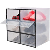 Stackable Shoe Storage Bin Transparent Dustproof Storage & Organization - Tophatter Daily Deals